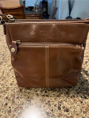 Relic Chocolate Brown Leather Crossbody Bag